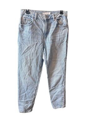 Garage Denim Light Wash High-Rise Mom Jeans Sz 28